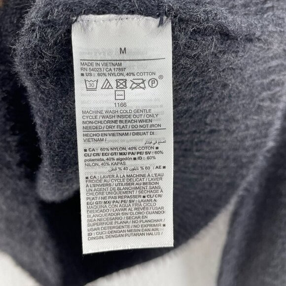 Old Navy Sweater Womens M Black Knit Crew Neck Regular Long Sleeve Pullover - Picture 9 of 12